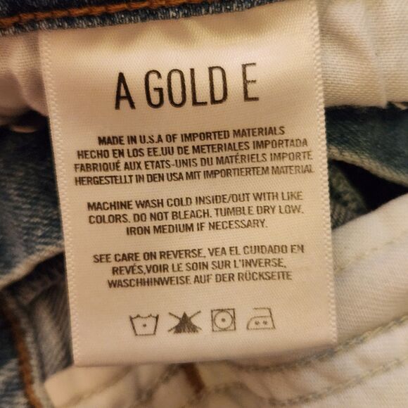 AGOLDE Nico Jeans Med Wash High Rise Straight Leg Button Fly 90's Style Sz 28 - Picture 7 of 9